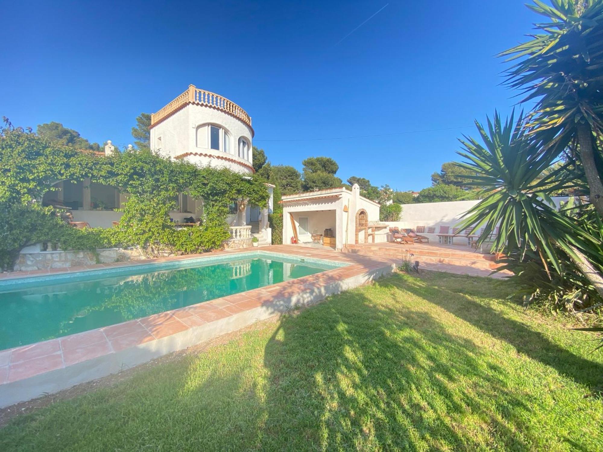 Beautiful Villa With Pool, Barbecue, And Garden Xabia Bagian luar foto